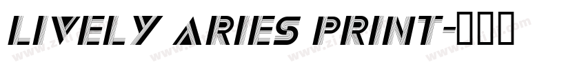 Lively Aries Print字体转换
